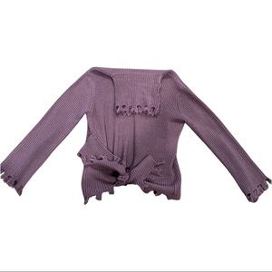 Turtleneck Sweater Fringe Purple Fashion Nova